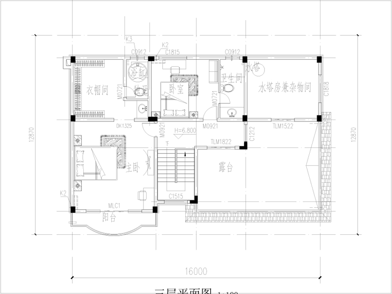 三层欧式房子设计图