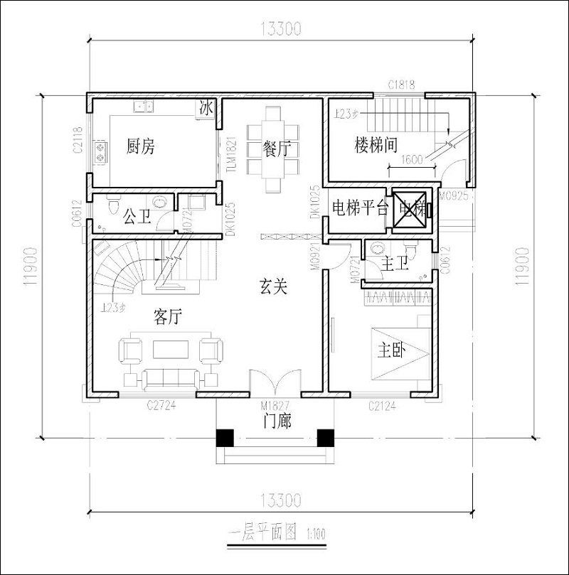 一层平面图