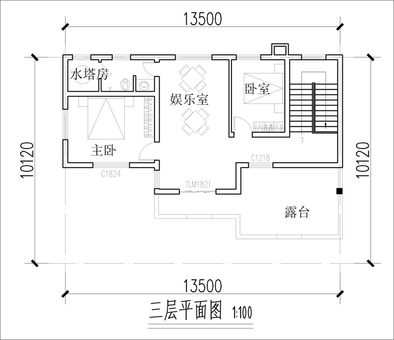 三层别墅设计图