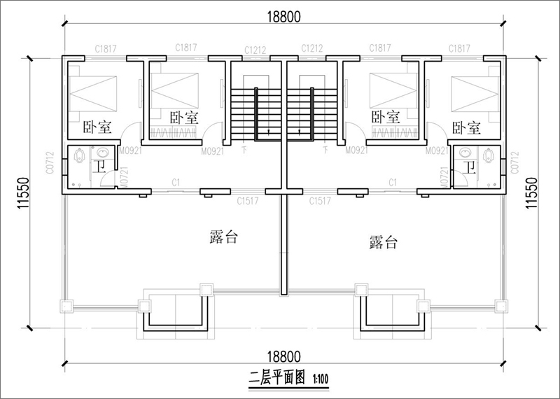 二层平面布局图