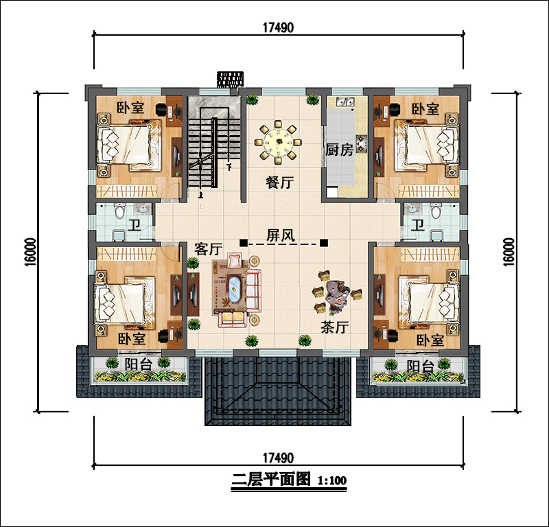 二层平面布局图