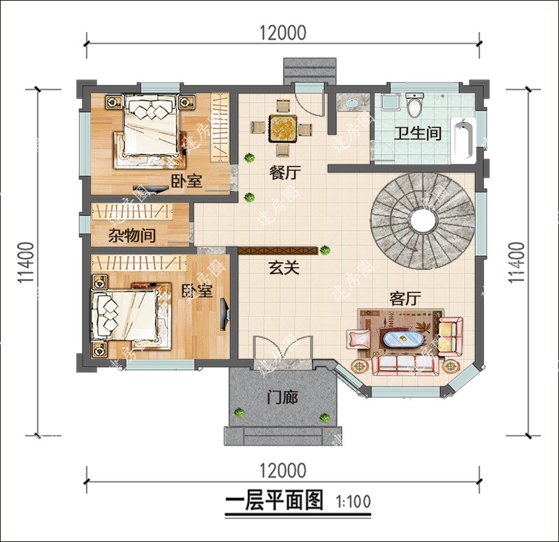 重庆农村盖房设计图纸平面图