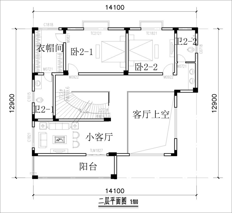 二层平面图