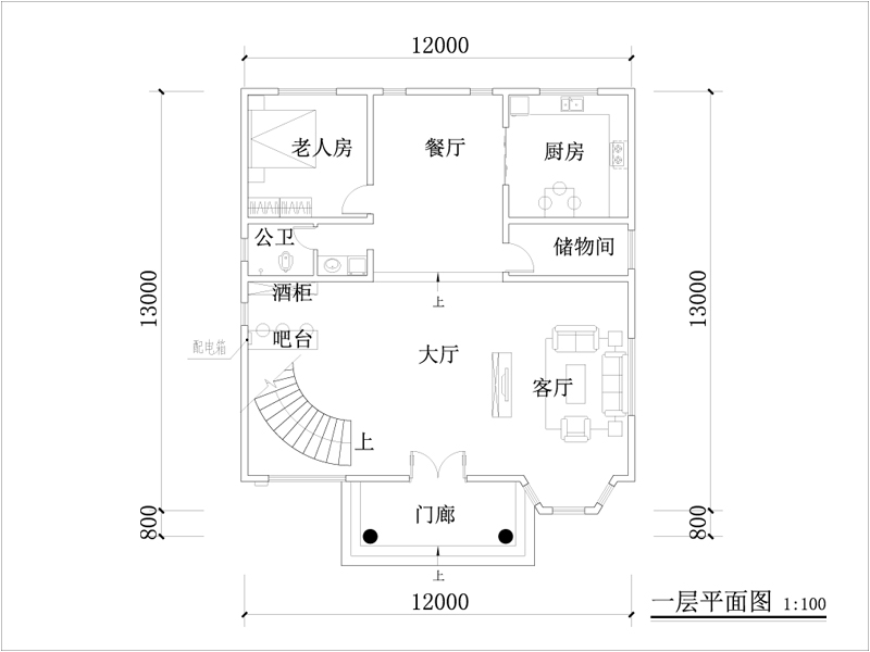 一层平面布局图