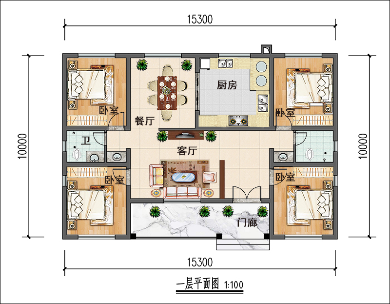 一层平面布局图