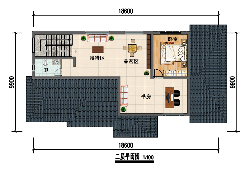 二层平面布局图