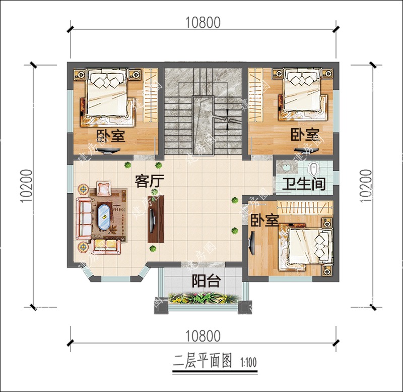 二层平面布局图