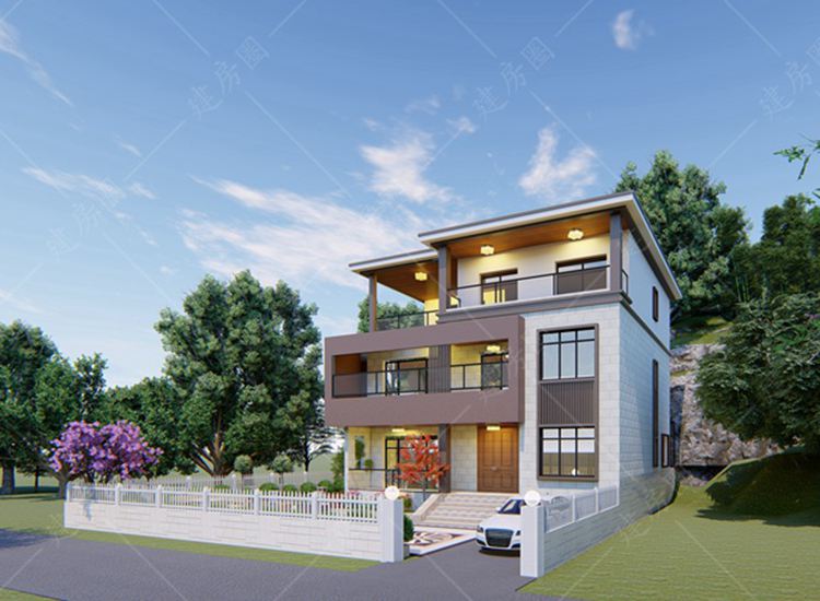 2022自建房房屋设计图纸推荐，带平面图，高清效果图
